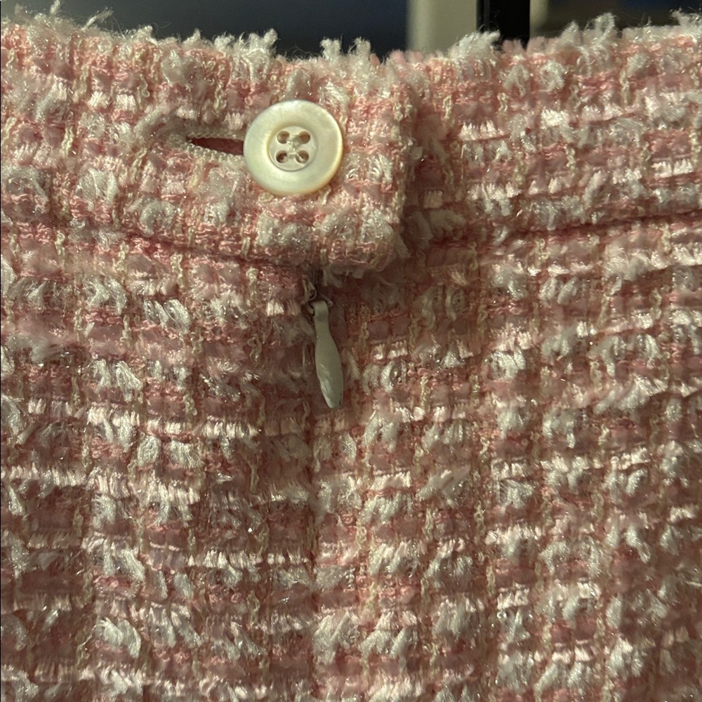 Escada Couture Pink Tweed Skirt - Picture 4 of 11